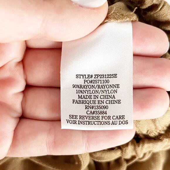 Z Supply Seashore Wide Leg Pants Matching Ashley Cami Tank Otter Brown XS / S - Picture 8 of 10